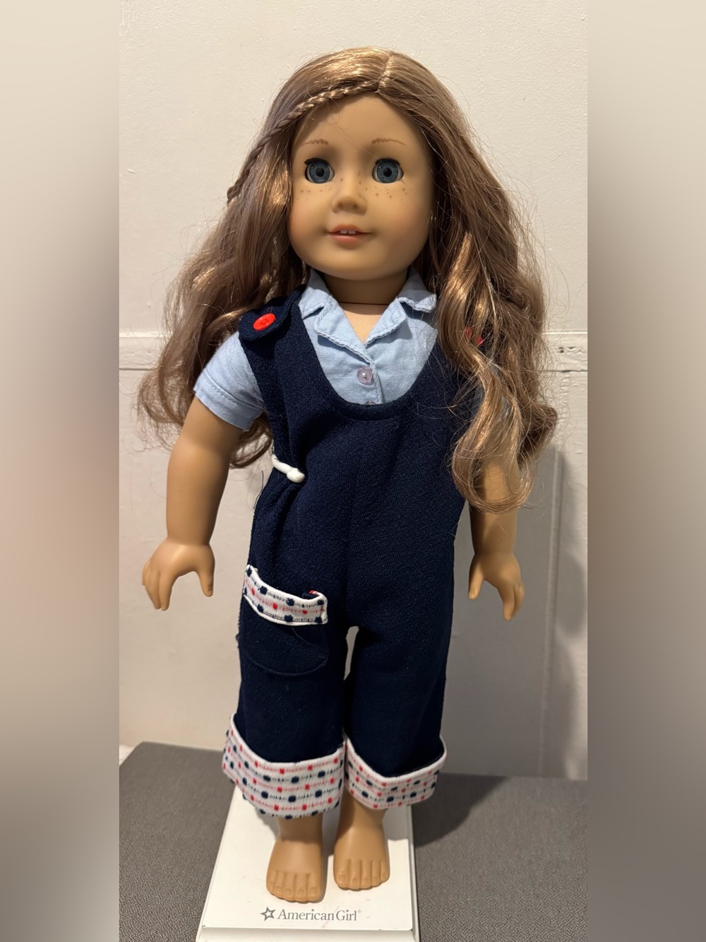 Authentic American Girl 18" Doll Strawberry Blonde Hair Freckles